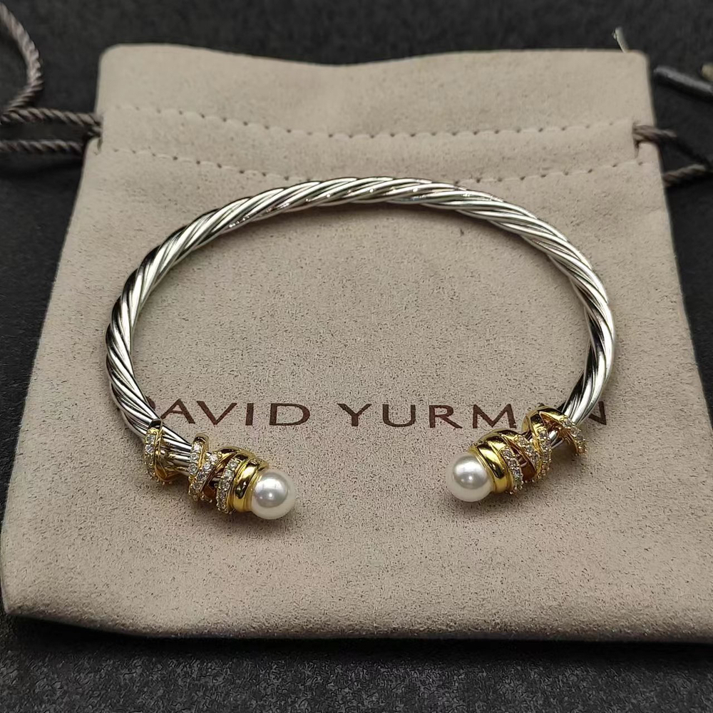 David Yurman 4mm pearl-wrapped bracelet